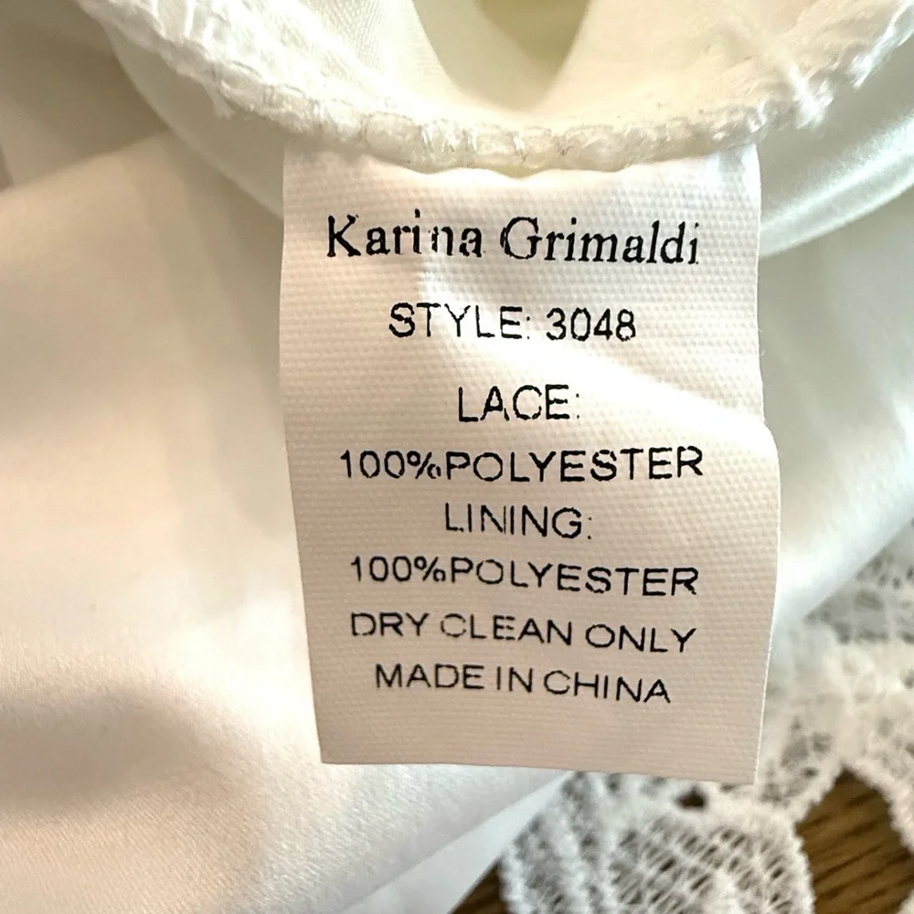Karina Grimaldi Artemisa White Floral Lace Midi Skirt XS Boho